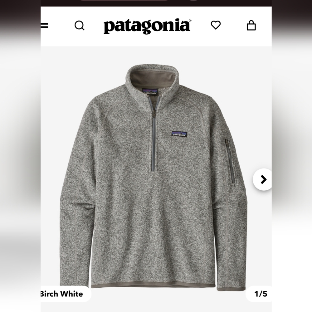 Size S patagonia quarter Zip